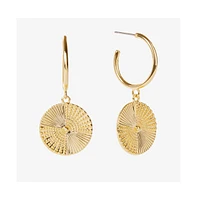 Ana Luisa Gold Coin Hoops - Michelle Earrings