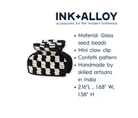 Ink + Alloy Gia Mixed Horizontal Stripes Small Claw St. Tropez