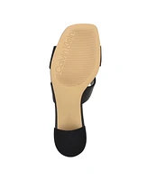 Calvin Klein Women's Valery Block Heel Slide Sandals