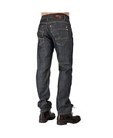 Men's Relaxed Straight Handcrafted Wash Premium Denim Signature Jeans