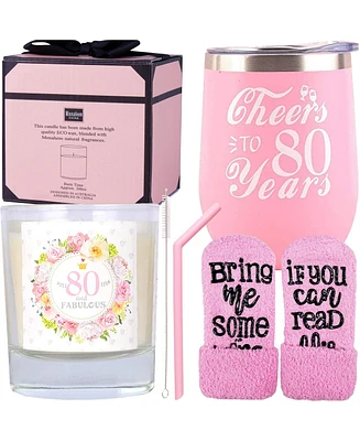 80th Birthday Gifts for Women: Tumbler, Decorations, and Gift Ideas for Turning 80 Years Old - Perfect for Celebrating a Milestone Birthday