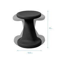 ECR4Kids Twist Wobble Stool, 18in Seat Height, Powder Blue