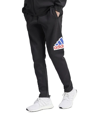 adidas Men's Drawstring Logo Graphic Jogger Pants
