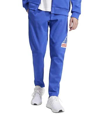 adidas Men's Drawstring Logo Graphic Jogger Pants