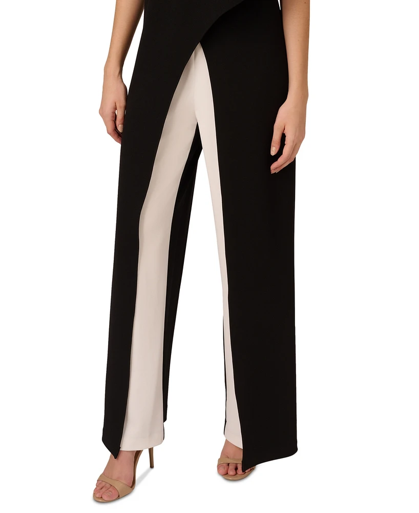 Adrianna Papell Women's Colorblocked Overlay Jumpsuit