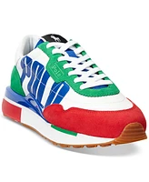 Polo Ralph Lauren Men's Train 89 Logo Colorblocked Lace-Up Sneakers