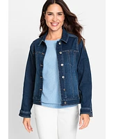 Olsen Women's Power Stretch Denim Jacket