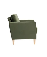 Lifestyle Solutions 39.4" Polyester Lillith Chair with Track Arms
