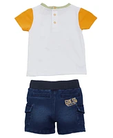 Guess Baby Boy Short Sleeve T-Shirt and Denim