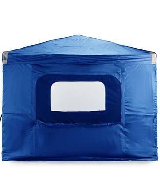 Aoodor Canopy Sidewall Replacement with 2 Side Zipper and Windows for 10' x 10''Pop Up Tent (Sidewall Only)