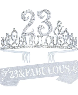 23rd Birthday Gifts for Women: Sash and Tiara - Perfect Celebration Accessories for a Memorable 23rd Birthday Party