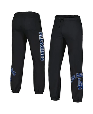 Men's Pleasures Black Los Angeles Dodgers Opening Day Sweatpants