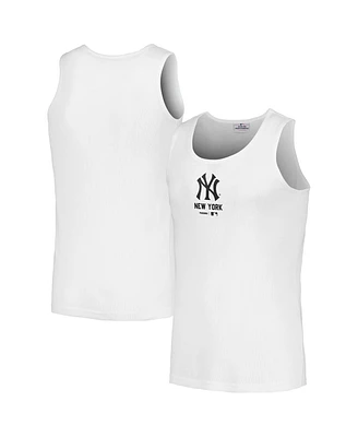 Men's Pleasures White New York Yankees Two-Pack Tank Top