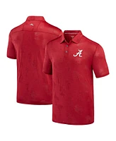 Men's Tommy Bahama Crimson Alabama Tide Sport Palm Coast Palmera IslandZone Polo Shirt