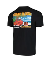 Men's Margaritaville Black Cincinnati Bengals Licensed to Chill T-shirt