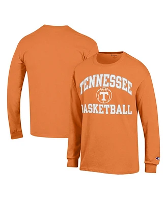 Men's Champion Tennessee Orange Volunteers Basketball Icon Long Sleeve T-shirt