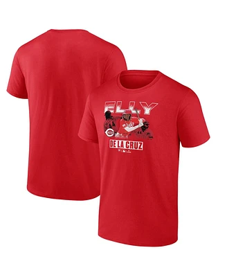 Men's Fanatics Elly De La Cruz Red Cincinnati Reds Graphic T-shirt