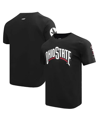 Men's Pro Standard Black DistressedOhio State Buckeyes Classic T-shirt
