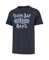 Men's '47 Brand Navy Distressed Tampa Bay Rays Renew Franklin T-shirt