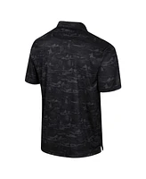 Men's Colosseum Black Colorado Buffaloes Daly Print Polo Shirt