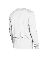 Men's New Era White Atlanta Hawks 2023/24 City Edition Long Sleeve T-shirt