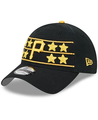 Youth Boys and Girls New Era Black Pittsburgh Pirates 2024 Batting Practice 9TWENTY Adjustable Hat