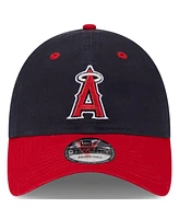 Men's New Era Navy Los Angeles Angels 2024 Batting Practice 9TWENTY Adjustable Hat