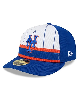 Men's New Era York Mets 2024 Batting Practice Low Profile 59FIFTY Fitted Hat