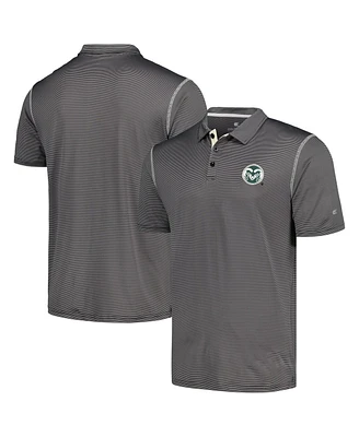Men's Colosseum Black Colorado State Rams Cameron Polo Shirt