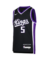 Big Boys Nike De'Aaron Fox Purple Sacramento Kings Swingman Jersey - Icon Edition