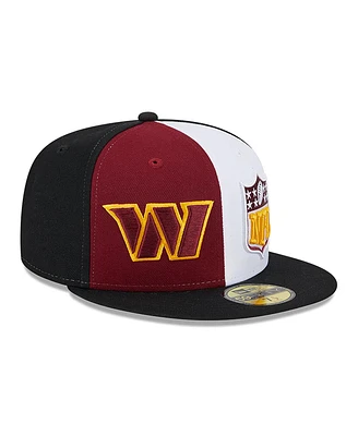 Men's New Era Burgundy, Black Washington Commanders 2023 Sideline 59FIFTY Fitted Hat