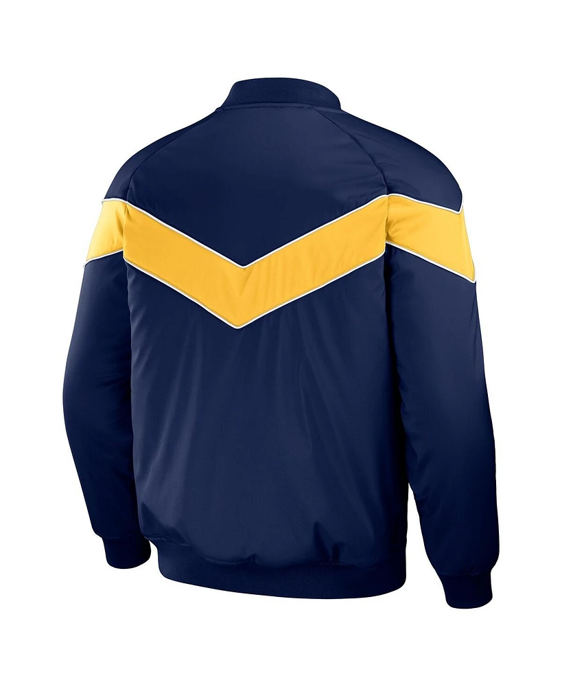 Men's Darius Rucker Collection By Fanatics Navy Milwaukee Brewers Baseball Raglan Full-Snap Jacket