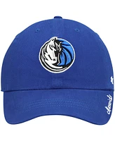 Women's '47 Brand Blue Dallas Mavericks Miata Clean Up Logo Adjustable Hat