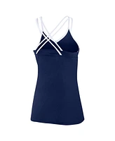 Women's Fanatics Navy Dallas Cowboys Go For It Strappy Crossback Tank Top