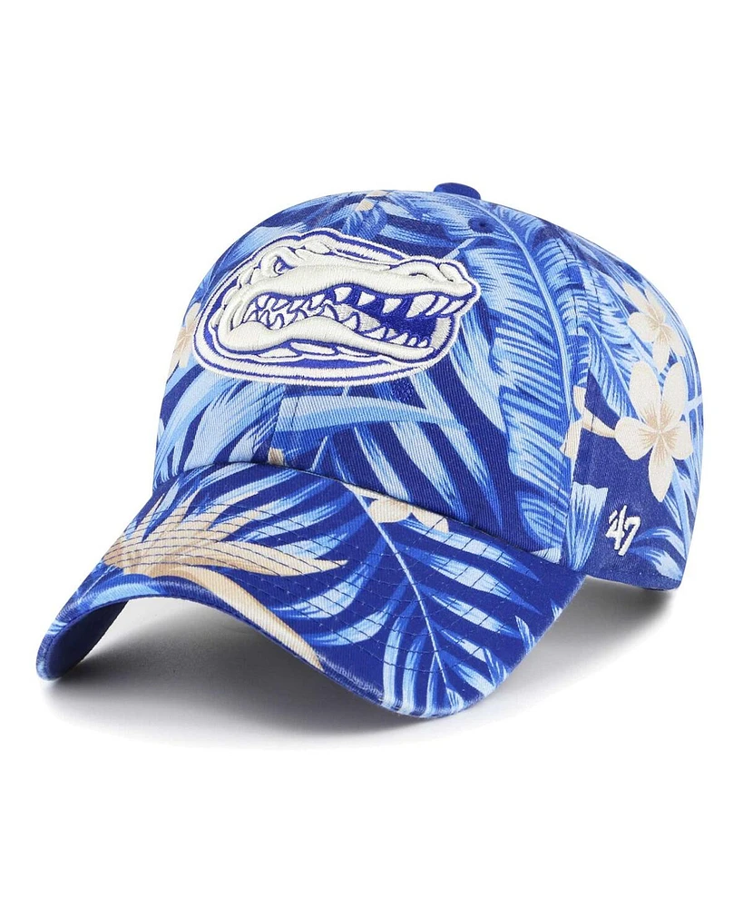 Men's '47 Brand Royal Florida Gators Tropicalia Clean Up Adjustable Hat