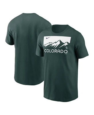 Men's Nike Green Colorado Rockies City Connect Wordmark T-shirt