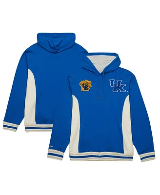 Men's Mitchell & Ness Royal Kentucky Wildcats Team Legacy French Terry Pullover Hoodie