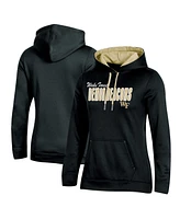 Women's Champion Black Wake Forest Demon Deacons Team Pullover Hoodie