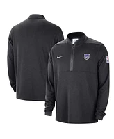 Men's Nike Black Sacramento Kings Authentic Performance Half-Zip Jacket
