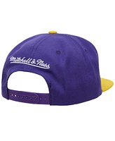 Men's Mitchell & Ness Purple, Gold Los Angeles Lakers Hardwood Classics 1987/88 Back-to-Back Nba Champions Snapback Hat