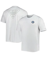 Men's Columbia White Charlotte Fc Terminal Tackle Omni-Shade T-shirt