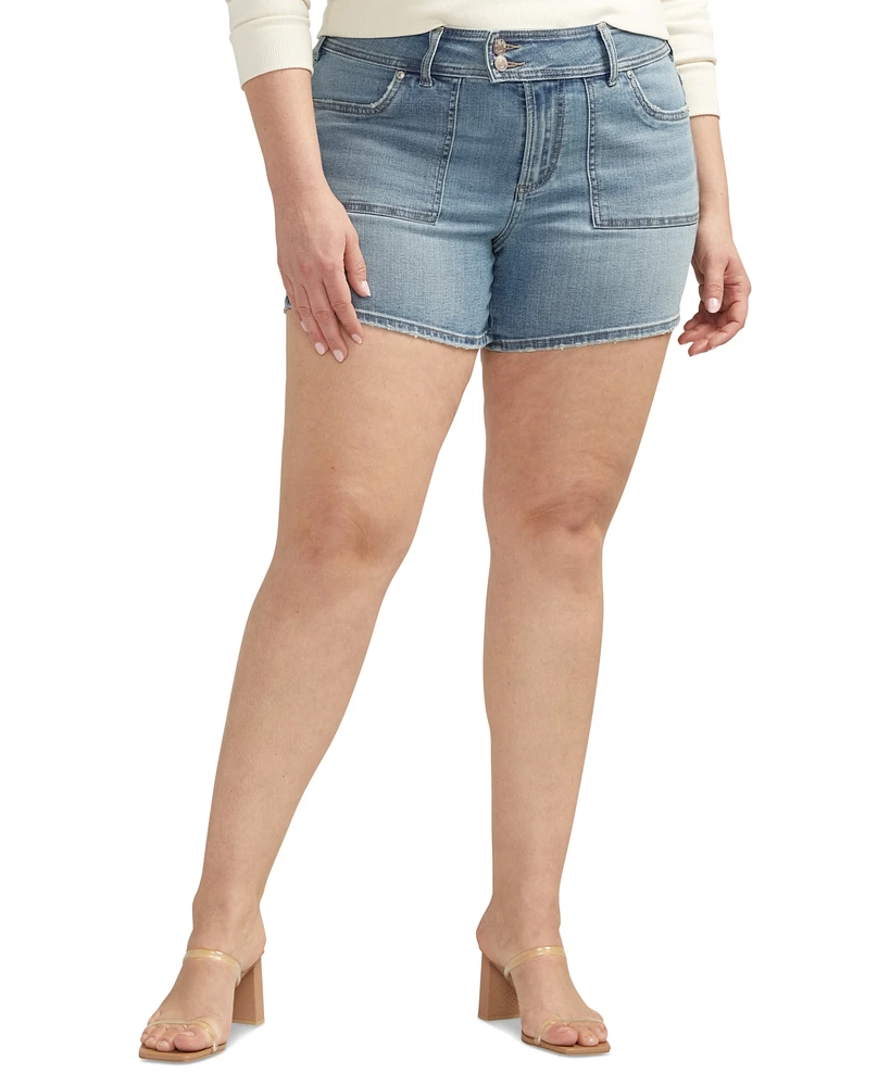 Silver Jeans Co. Plus Suki High-Rise Curvy-Fit Shorts