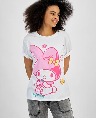 Love Tribe Juniors' My Melody Graphic Crewneck T-Shirt