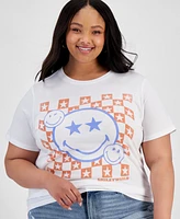 Grayson Threads, The Label Trendy Plus Smiley Graphic T-Shirt