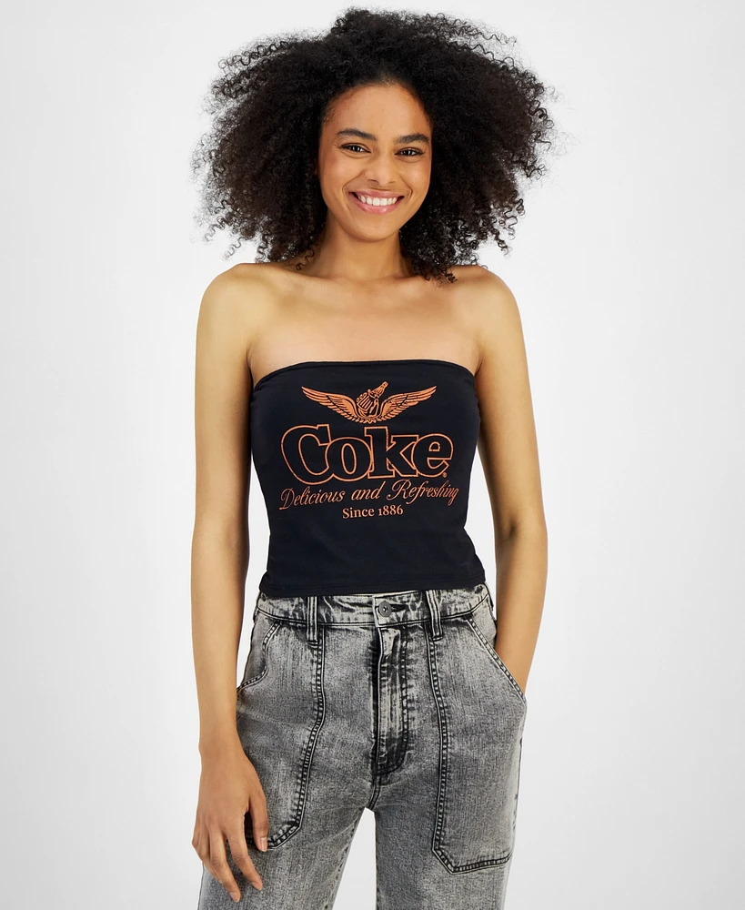 Grayson Threads, The Label Juniors' Coca Cola Graphic Tube Top