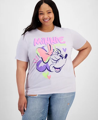 Disney Trendy Plus Minnie Wink Sketch Graphic T-Shirt