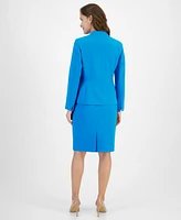 Le Suit Petite Two-Button Jacket & Pencil Skirt