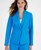 Le Suit Women's Crepe One-Button Pantsuit