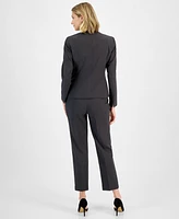 Le Suit Single-Button Blazer and Slim-Fit Pantsuit, Regular Petite Sizes