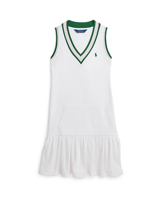 Polo Ralph Lauren Big Girls Cricket-Stripe Cotton Terry Dress